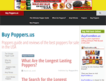 Tablet Screenshot of buypoppers.us